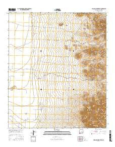 Swallow Fork Peak New Mexico Current topographic map, 1:24000 scale, 7.5 X 7.5 Minute, Year 2017
