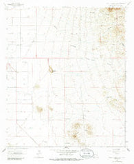 Table Top Mountain New Mexico Historical topographic map, 1:24000 scale, 7.5 X 7.5 Minute, Year 1964