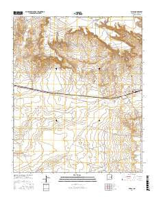 Taiban New Mexico Current topographic map, 1:24000 scale, 7.5 X 7.5 Minute, Year 2017