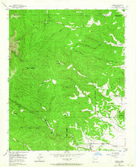 Tajique New Mexico Historical topographic map, 1:24000 scale, 7.5 X 7.5 Minute, Year 1954