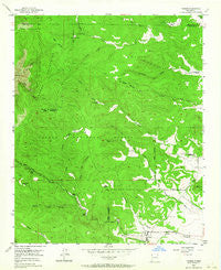 Tajique New Mexico Historical topographic map, 1:24000 scale, 7.5 X 7.5 Minute, Year 1954
