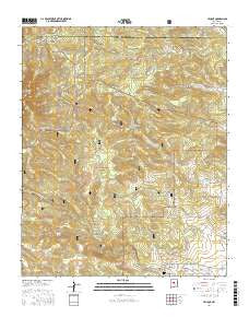 Tajique New Mexico Current topographic map, 1:24000 scale, 7.5 X 7.5 Minute, Year 2017
