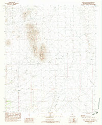 Tank Mountain New Mexico Historical topographic map, 1:24000 scale, 7.5 X 7.5 Minute, Year 1982
