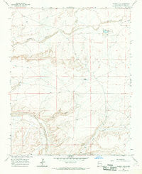 Tanner Lake New Mexico Historical topographic map, 1:24000 scale, 7.5 X 7.5 Minute, Year 1966