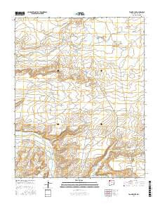 Tanner Lake New Mexico Current topographic map, 1:24000 scale, 7.5 X 7.5 Minute, Year 2017