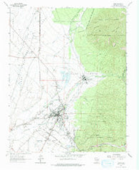 Taos New Mexico Historical topographic map, 1:24000 scale, 7.5 X 7.5 Minute, Year 1964
