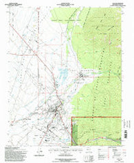 Taos New Mexico Historical topographic map, 1:24000 scale, 7.5 X 7.5 Minute, Year 1995