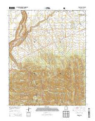 Taos SW New Mexico Current topographic map, 1:24000 scale, 7.5 X 7.5 Minute, Year 2013