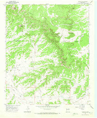 Techado New Mexico Historical topographic map, 1:24000 scale, 7.5 X 7.5 Minute, Year 1967