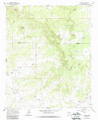 Techado New Mexico Historical topographic map, 1:24000 scale, 7.5 X 7.5 Minute, Year 1967