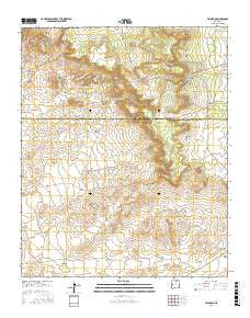Techado New Mexico Current topographic map, 1:24000 scale, 7.5 X 7.5 Minute, Year 2017