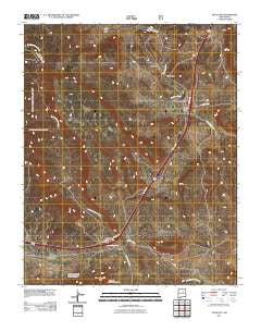 Tecolote New Mexico Historical topographic map, 1:24000 scale, 7.5 X 7.5 Minute, Year 2011