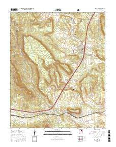 Tecolote New Mexico Current topographic map, 1:24000 scale, 7.5 X 7.5 Minute, Year 2017
