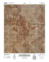 Tecolote Peak New Mexico Historical topographic map, 1:24000 scale, 7.5 X 7.5 Minute, Year 2011