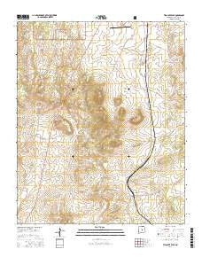 Tecolote Peak New Mexico Current topographic map, 1:24000 scale, 7.5 X 7.5 Minute, Year 2017