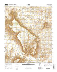 Tejana Mesa New Mexico Current topographic map, 1:24000 scale, 7.5 X 7.5 Minute, Year 2017