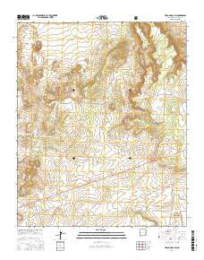 Tejana Mesa SW New Mexico Current topographic map, 1:24000 scale, 7.5 X 7.5 Minute, Year 2017