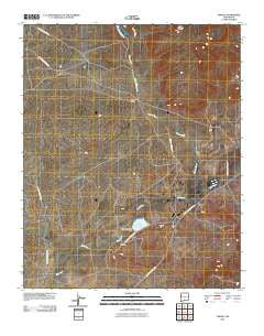 Tekapo New Mexico Historical topographic map, 1:24000 scale, 7.5 X 7.5 Minute, Year 2010