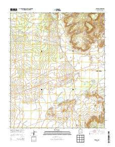 Tekapo New Mexico Current topographic map, 1:24000 scale, 7.5 X 7.5 Minute, Year 2013