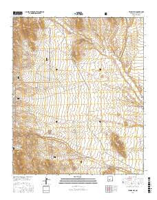Tenmile Hill New Mexico Current topographic map, 1:24000 scale, 7.5 X 7.5 Minute, Year 2017