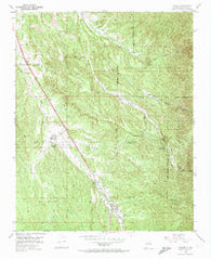 Tesuque New Mexico Historical topographic map, 1:24000 scale, 7.5 X 7.5 Minute, Year 1953