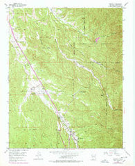Tesuque New Mexico Historical topographic map, 1:24000 scale, 7.5 X 7.5 Minute, Year 1953