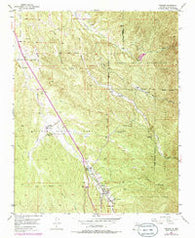 Tesuque New Mexico Historical topographic map, 1:24000 scale, 7.5 X 7.5 Minute, Year 1953