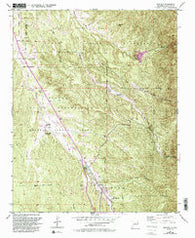 Tesuque New Mexico Historical topographic map, 1:24000 scale, 7.5 X 7.5 Minute, Year 1953