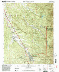 Tesuque New Mexico Historical topographic map, 1:24000 scale, 7.5 X 7.5 Minute, Year 2002