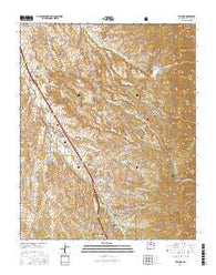 Tesuque New Mexico Current topographic map, 1:24000 scale, 7.5 X 7.5 Minute, Year 2017