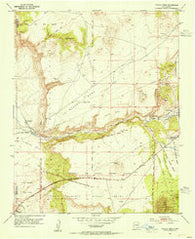 Tetilla Peak New Mexico Historical topographic map, 1:24000 scale, 7.5 X 7.5 Minute, Year 1953