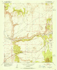 Tetilla Peak New Mexico Historical topographic map, 1:24000 scale, 7.5 X 7.5 Minute, Year 1953