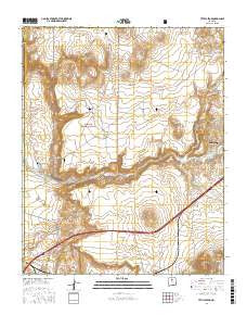 Tetilla Peak New Mexico Current topographic map, 1:24000 scale, 7.5 X 7.5 Minute, Year 2017