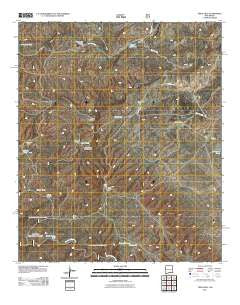Texas Hill New Mexico Historical topographic map, 1:24000 scale, 7.5 X 7.5 Minute, Year 2011