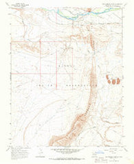The Hogback North New Mexico Historical topographic map, 1:24000 scale, 7.5 X 7.5 Minute, Year 1966