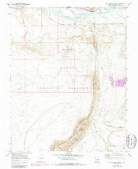 The Hogback North New Mexico Historical topographic map, 1:24000 scale, 7.5 X 7.5 Minute, Year 1966