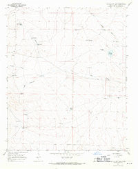 The Old Dry Lake New Mexico Historical topographic map, 1:24000 scale, 7.5 X 7.5 Minute, Year 1967