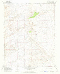 The Pillar New Mexico Historical topographic map, 1:24000 scale, 7.5 X 7.5 Minute, Year 1966