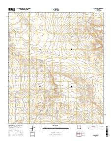 The Divide New Mexico Current topographic map, 1:24000 scale, 7.5 X 7.5 Minute, Year 2017