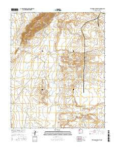 The Hogback South New Mexico Current topographic map, 1:24000 scale, 7.5 X 7.5 Minute, Year 2017