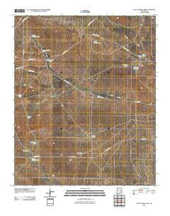 The Old Dry Lake New Mexico Historical topographic map, 1:24000 scale, 7.5 X 7.5 Minute, Year 2010