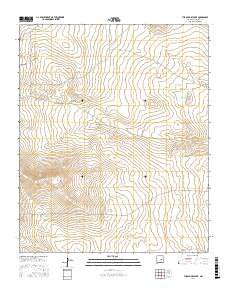 The Old Dry Lake New Mexico Current topographic map, 1:24000 scale, 7.5 X 7.5 Minute, Year 2017