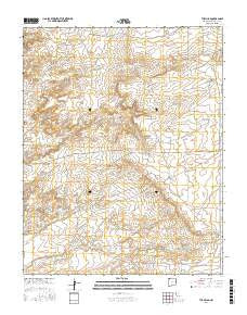 The Pillar New Mexico Current topographic map, 1:24000 scale, 7.5 X 7.5 Minute, Year 2017