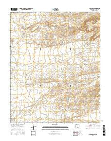 The Pillar NW New Mexico Current topographic map, 1:24000 scale, 7.5 X 7.5 Minute, Year 2017