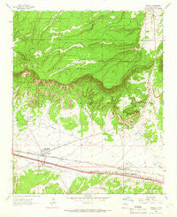 Thoreau New Mexico Historical topographic map, 1:24000 scale, 7.5 X 7.5 Minute, Year 1963
