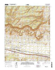 Thoreau New Mexico Current topographic map, 1:24000 scale, 7.5 X 7.5 Minute, Year 2017