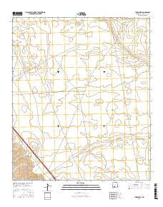 Thorn Well New Mexico Current topographic map, 1:24000 scale, 7.5 X 7.5 Minute, Year 2017