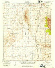 Three Rivers New Mexico Historical topographic map, 1:62500 scale, 15 X 15 Minute, Year 1947