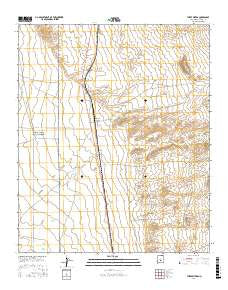 Three Rivers New Mexico Current topographic map, 1:24000 scale, 7.5 X 7.5 Minute, Year 2017