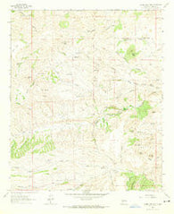 Thumb Tank Peak New Mexico Historical topographic map, 1:24000 scale, 7.5 X 7.5 Minute, Year 1963
